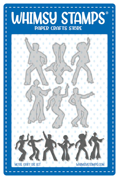 Whimsy Stamps - Retro Dancers Die Set
