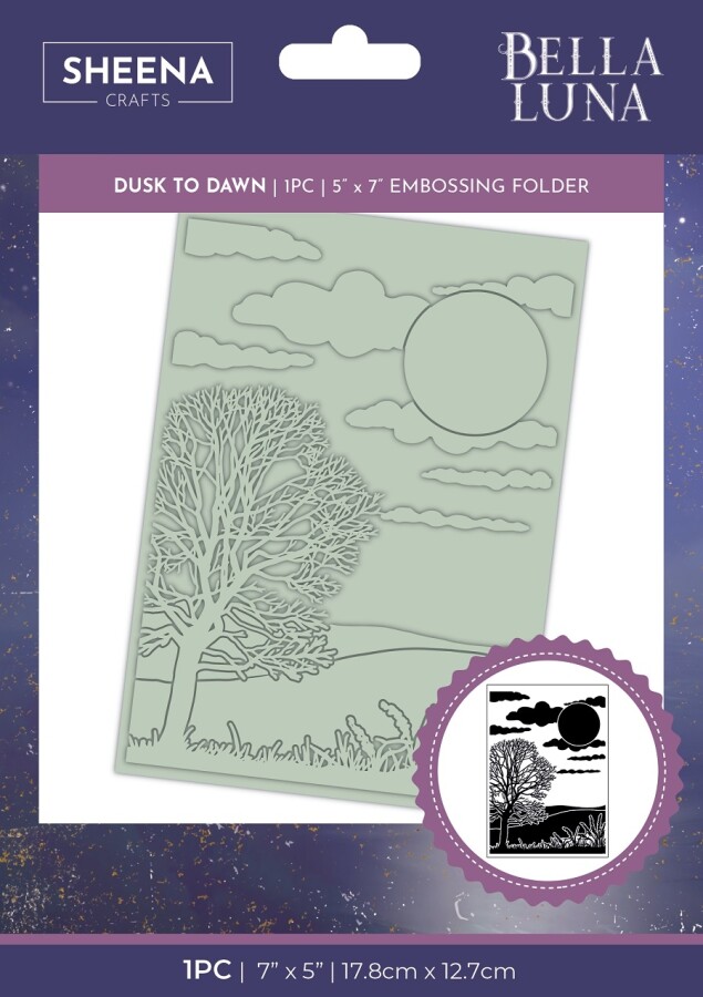 Sheena Douglass - Bella Luna - Embossingfolder 5"x7" - Dusk to Dawn