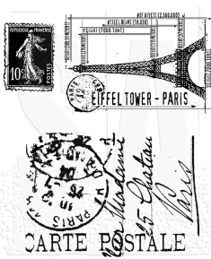 Tim Holtz Cling Mount Stamps: I See Paris