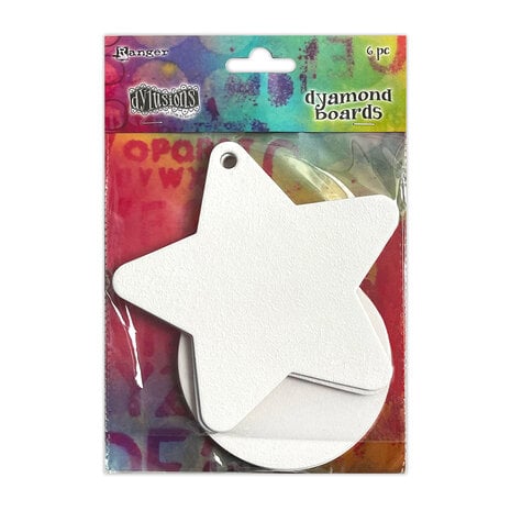 Ranger - Dyan Reaveley Dylusions Dyamond Boards - Baubles & Stars, Large (6pcs)