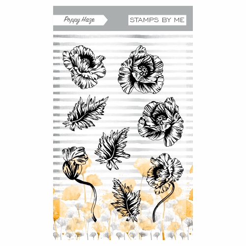 Stamps By Me - A5 STAMP AND DIE - POPPY HAZE