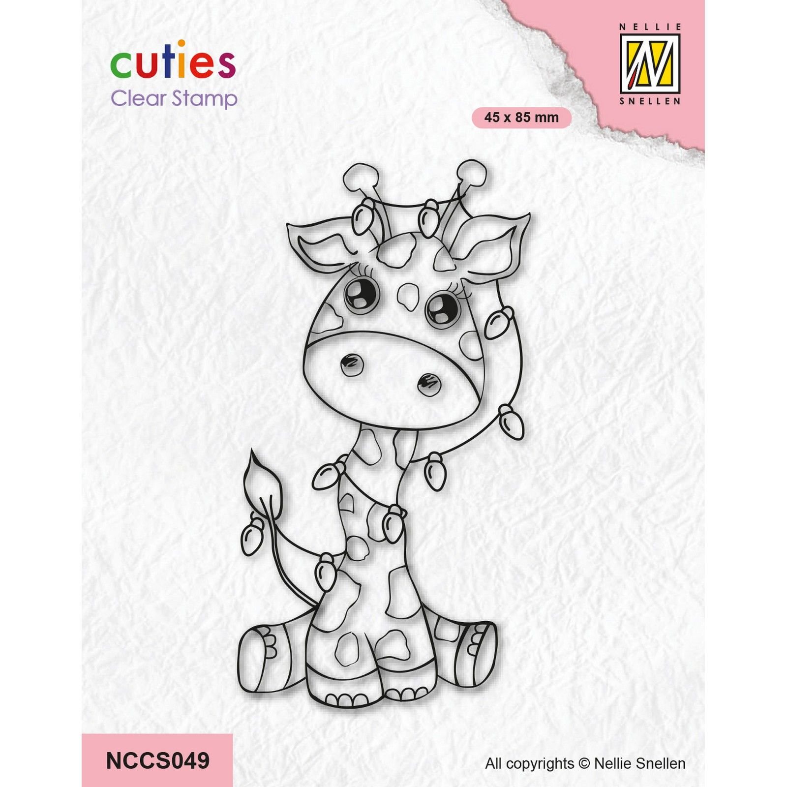 Nellie Snellen • Cutie Clear Stamps Giraffe