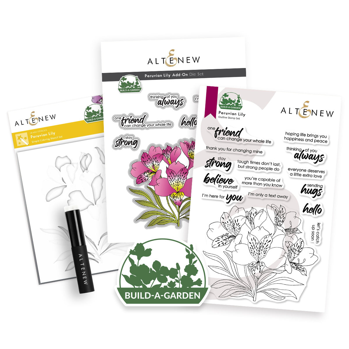 Altenew - Build-A-Garden: Peruvian Lily & Add-On Die Bundle 