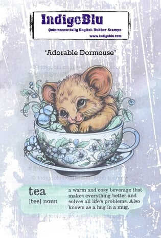 IndigoBlu - Adorable Dormouse A6 Rubber Stamps