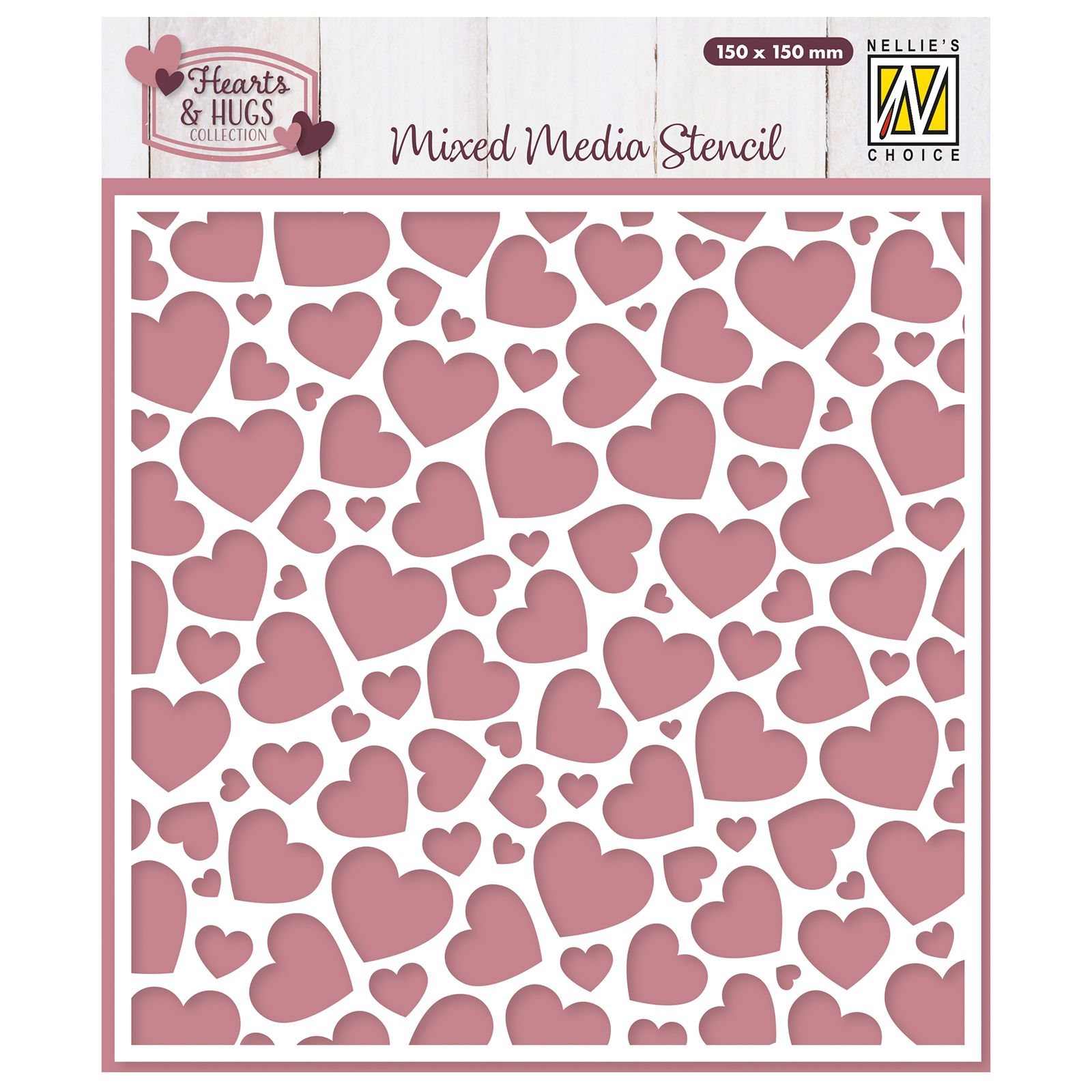 Nellie's Choice • Stencil Pop Up Hearts