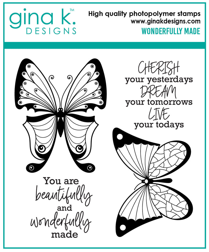 Gina K Designs -  STAMPS- Wonderfully Made 