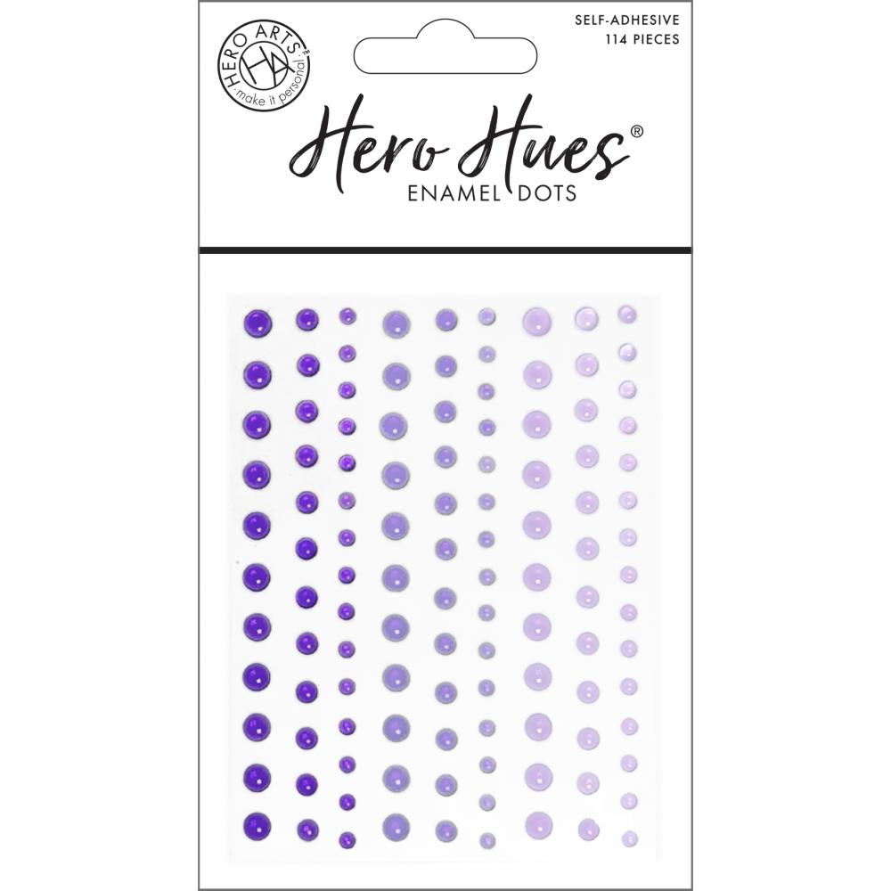 Hero Arts Hero Hues Enamel Dots -   Translucent Purples 