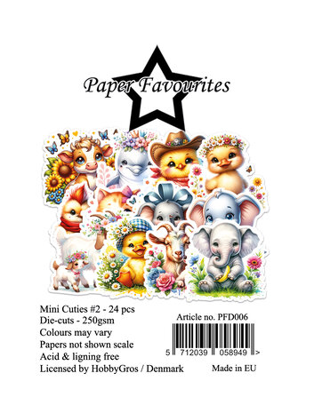 Paper Favourites - Die-Cuts A7 Mini Cuties #2 (24pcs)