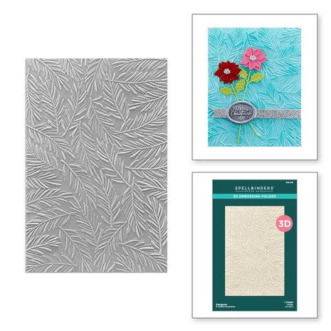 Spellbinders - Evergreen 3D Embossing Folder