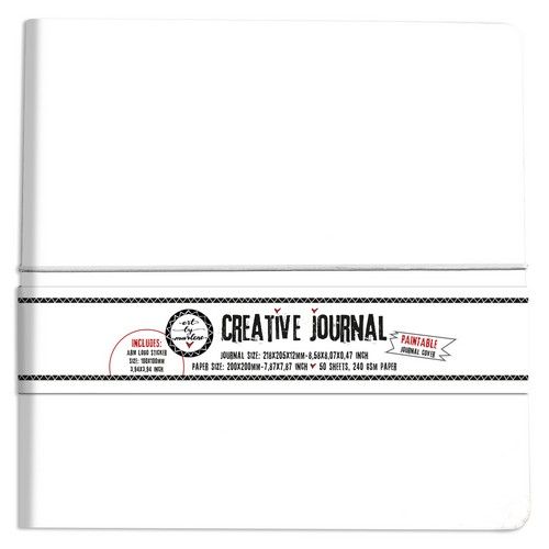 Studio Light Creative Journal All white, sep. sticker Paint. Cov. nr13