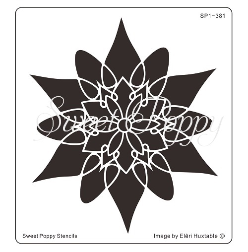 Sweet Poppy Stencil: Kaleidoscope