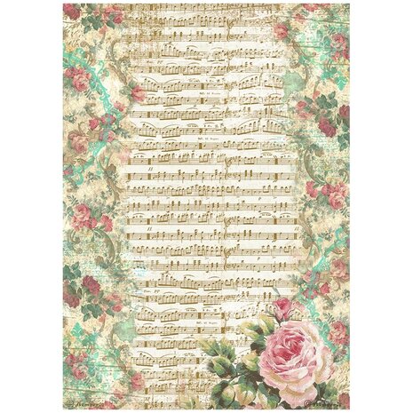 Stamperia - Precious A4 Rice Paper Music (6pcs)