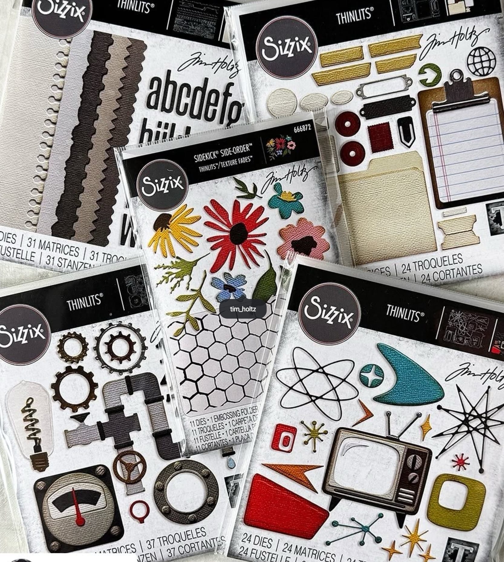 Sizzix Tim Holtz - Thinlits Die by Tim Holtz Vault - SET März 