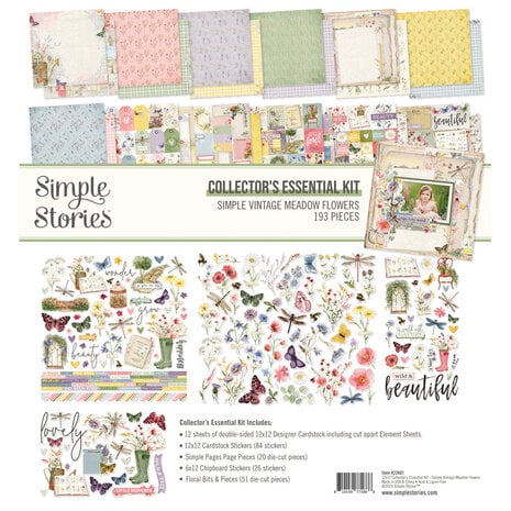 Simple Stories - Simple Vintage Meadow Flowers Collectors Essentials Kit