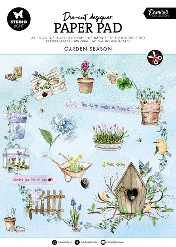 Studio Light Die-cut Paper Pad Garden season Essentials nr.143