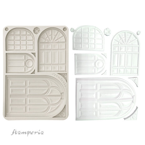 Stamperia - Masquerade Silicon Mould A5 Windows