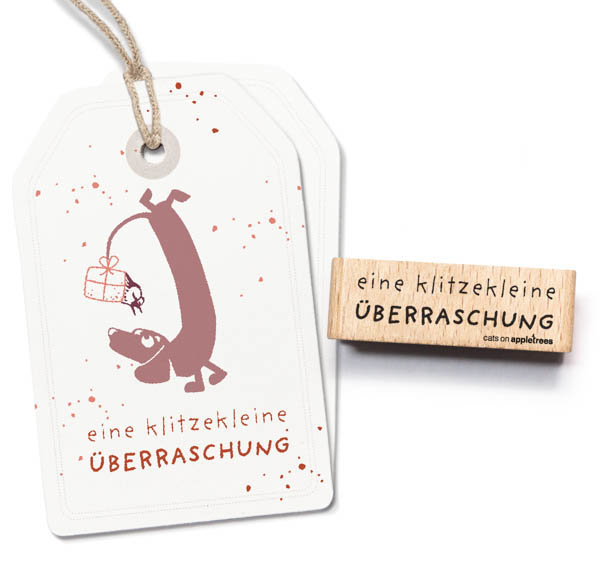 cats on appletrees - Stempel Klitzekleine Überraschung