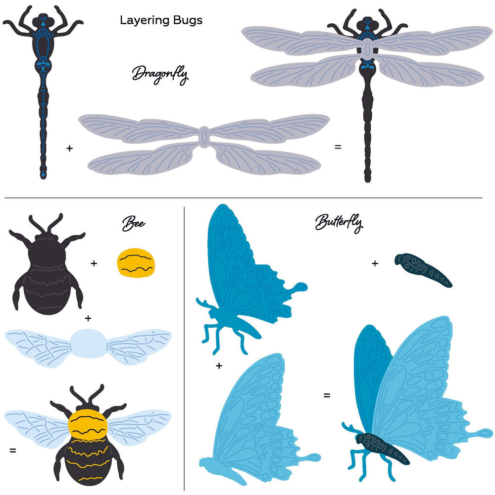 Honey Bee - Lovely Layers: Bugs - Honey Cuts