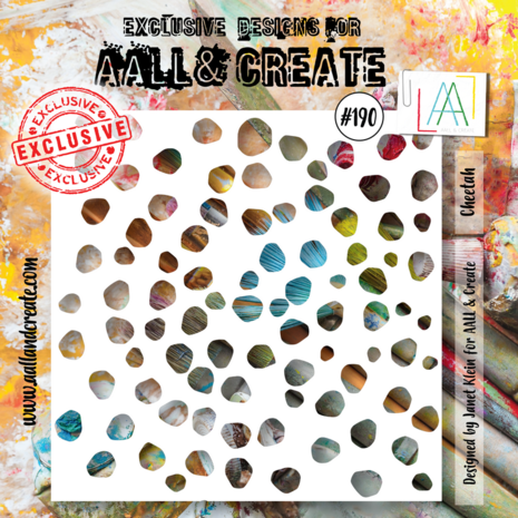AALL & Create - Stencil 6x6 Inch Cheetah