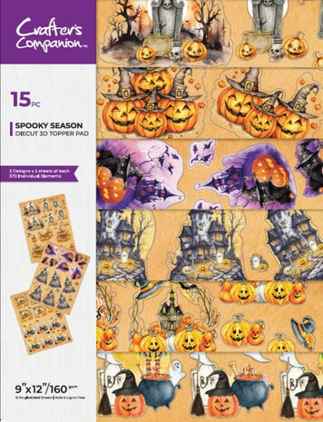 Crafters Companion - Spooky Season 9x12 Inch 3D Topper Pad 