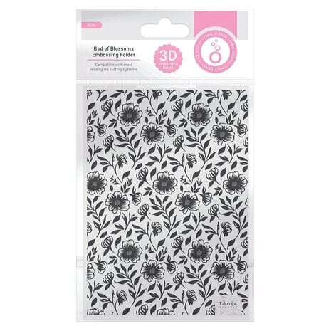 Tonic Studios - 3D Embossing Folder Bed of Blossoms