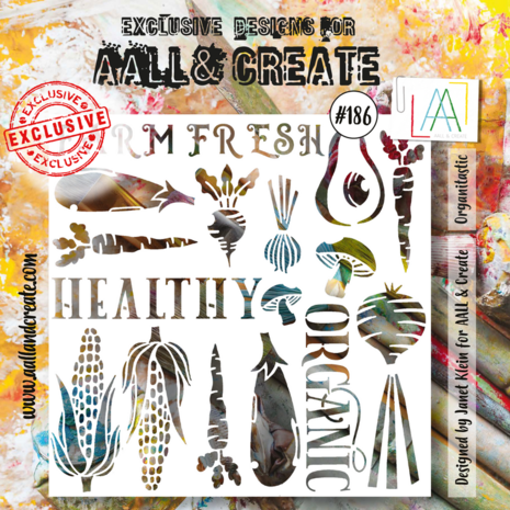 AALL & Create - Stencil 6x6 Inch Organitastic