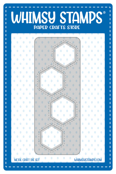 Whimsy Stamps - Slimline Honeycomb Die