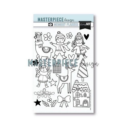 Masterpiece Clear stampset - Merry Memories 6x8