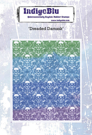IndigoBlu - Dreaded Damask A6 Rubber Stamps