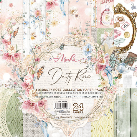 memory-place-dusty-rose-6x6-inch-paper-pack-mp-610