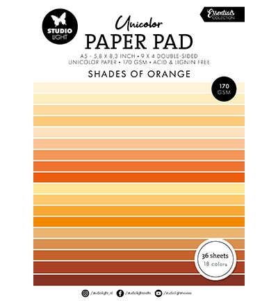 Studio Paper Pad - Shades of orange Essentials nr.232