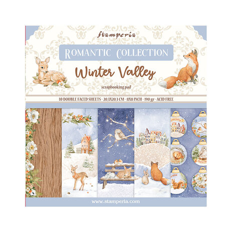 Stamperia - Winter Valley 8x8 Inch Paper Pack 