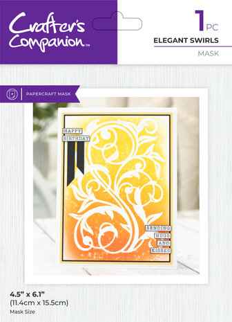 Crafter's Companion - Elegant Swirls Mask