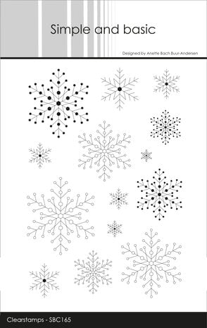 Simple and Basic - Snowflake Background Clear Stamps