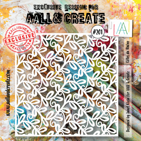 AALL & Create - Stencil 6x6 Inch Côtes du Rhône