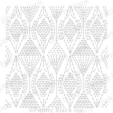 Penny Black - DOTS & DASHES (EMBOSSING FOLDER) 6"x6"