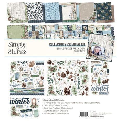 Simple Stories - Simple Vintage Fresh Snow Collectors Essentials Kit