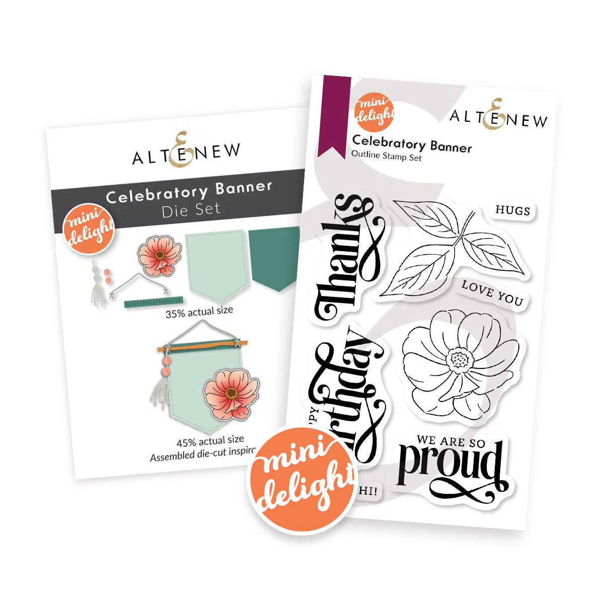 Altenew - Mini Delight: Celebratory Banner Stamp & Die Set