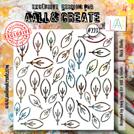 AALL & Create - Stencil 6x6 Inch Hock Stalks