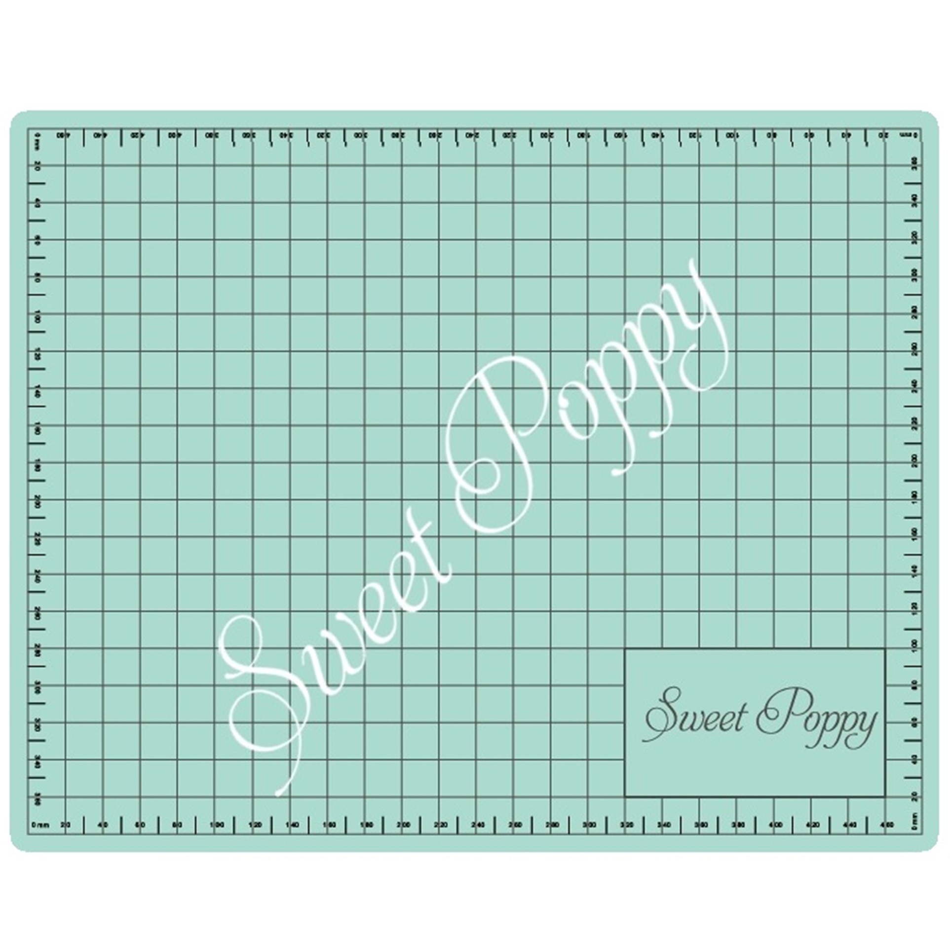 Sweet Poppy Stencil: A3 Silicone Craft Mat