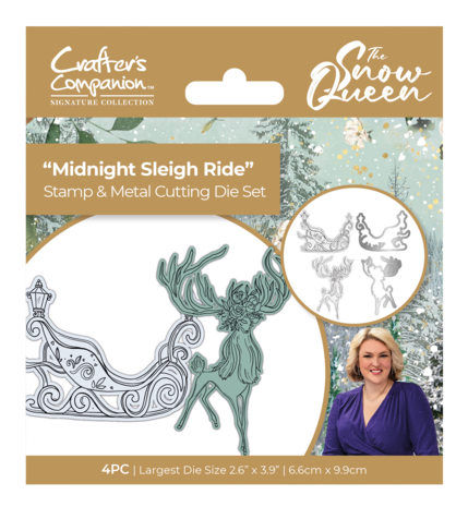 Sara Signature The Snow Queen Stamp and Die Midnight Sleigh Ride