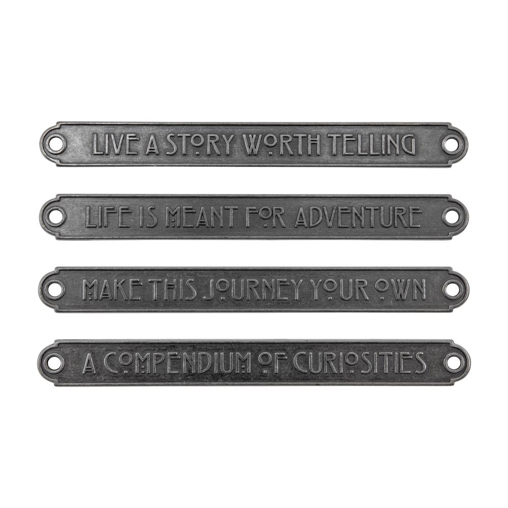 Idea-Ology Metal Word Plaques 4/Pkg - Large