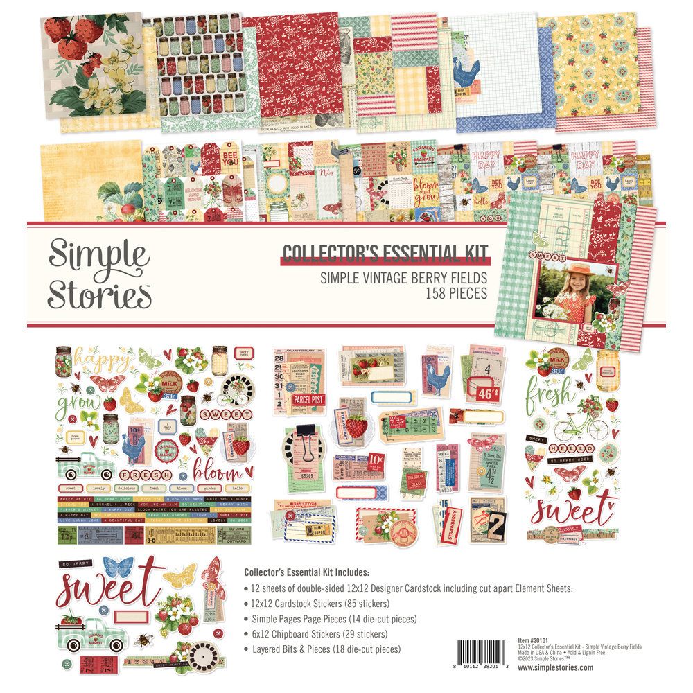 Simple Stories Simple - Simple Vintage Berry Fields Collector's Essential Kit