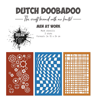 Dutch Doobadoo - Stencils Men at work