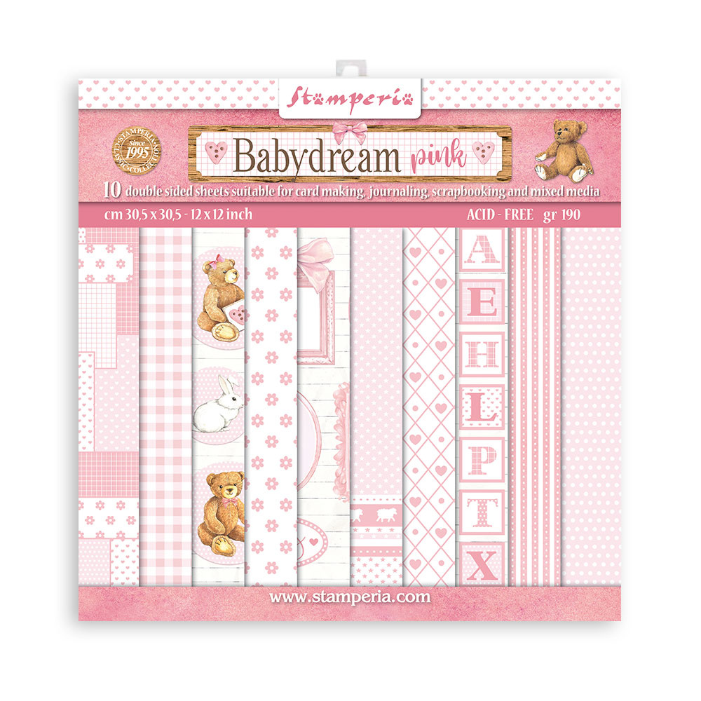 stamperia-babydream-pink-8x8-inch-paper-pack-sbbs5