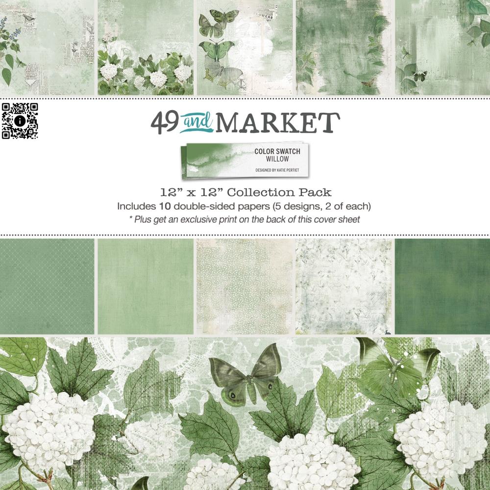 49 And Market Collection Pack 12"X12" - Color Swatch: Willow