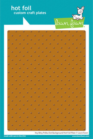 Lawn Fawn - Itsy Bitsy Polka Dot Background Hot Foil Plate 