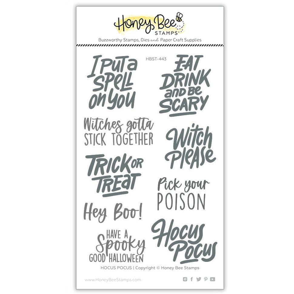 Honey Bee -  Hocus Pocus - 4x6 Stamp Set 