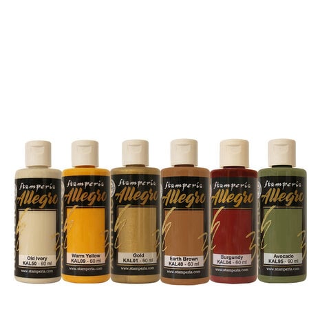 Stamperia - Golden Harmony Allegro Paint Kit (6pcs) 