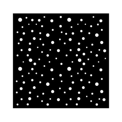 Stamperia - Classic Christmas Thick Stencil 18x18cm Dots Pattern